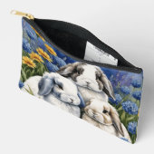 Pochette À Accessoires Trois petits lapins de lop (Ouvrir)
