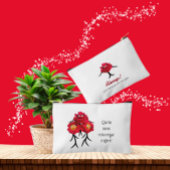 Pochette À Accessoires Trois pivoines