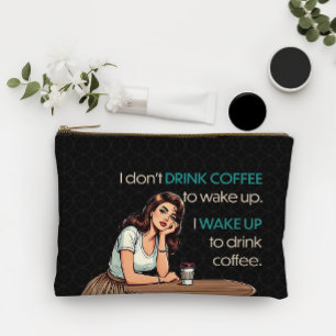 Pochette À Accessoires Trottinette Fille—I Wake Up to Drink Coffee Trouss