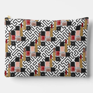 Pochette À Accessoires Trousse de beauté moderne avec motif géométrique