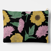 Pochette À Accessoires Trousse de Maquillage à Fleurs Lignées (Verso)