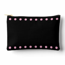 Trousse de Maquillage Perles (Noir & Rose)