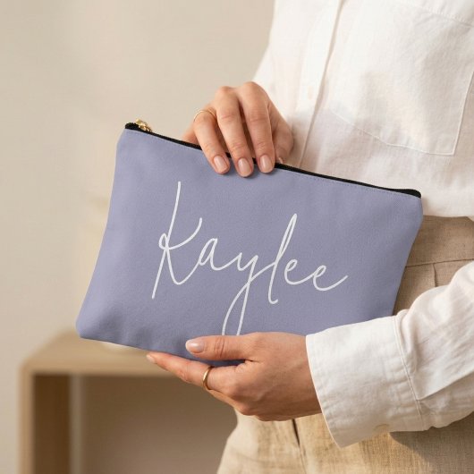 Pochette À Accessoires Trousse de Maquillage Personnalisée Lilas pour Cad