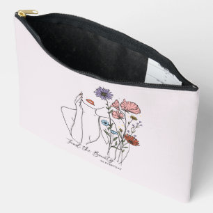 Pochette À Accessoires Trouvez La Beauté Dans La Citation Inspirationnell