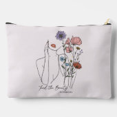 Pochette À Accessoires Trouvez La Beauté Dans La Citation Inspirationnell (Verso)