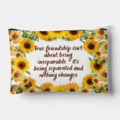 Pochette À Accessoires True Friendship Quote –Print Cut Sew Bag (Verso)