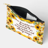Pochette À Accessoires True Friendship Quote –Print Cut Sew Bag (Ouvrir)