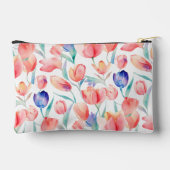 Pochette À Accessoires Tulipes d'aquarelle Motif petit (Verso)