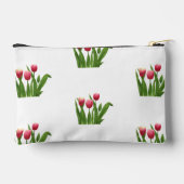 Pochette À Accessoires Tulipes rouges avec verdure (Verso)