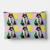 Pochette À Accessoires Tuxedo Cat Cute Pastel Colours Black Cats Girls (Verso)