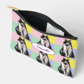 Pochette À Accessoires Tuxedo Cat Cute Pastel Colours Black Cats Girls (Ouvrir)