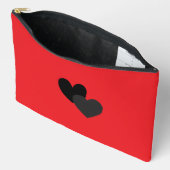 Pochette À Accessoires Two Hearts Large (Ouvrir)