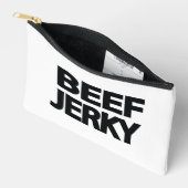 Pochette À Accessoires Typographie Gras de Beef Jerky (Ouvrir)