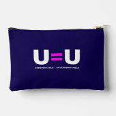 Pochette À Accessoires U=U VIH Indétectable Égale Non Transmissible (Verso)