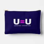 Pochette À Accessoires U=U VIH Indétectable Égale Non Transmissible (Recto)