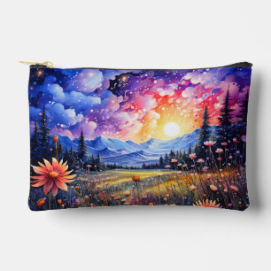 Pochette À Accessoires Une illustration d'un beau ciel nocturne