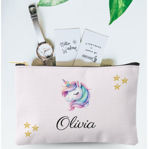 Pochette À Accessoires Unicorn Magique Cute Aquarelle
