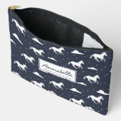 Pochette À Accessoires Unicorn Midnight Sky Motif personnalisé (Ouvrir)