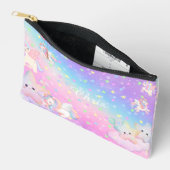 Pochette À Accessoires Unicorn Pastel Pink (Ouvrir)