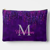 Pochette À Accessoires Unicorn rose mou Déchets de Parties scintillant mo (Recto)