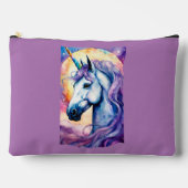 Pochette À Accessoires Unicorne cosmique pourpre (Recto)