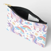 Pochette À Accessoires Unicornes et Rainbows (Ouvrir)