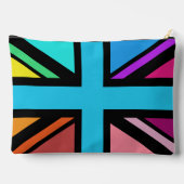 Pochette À Accessoires Union Jack/Drapeau Multicolore+Noir (Verso)