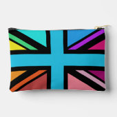Pochette À Accessoires Union Jack/Indicateur Multicolore+Noir (Nom) (Verso)