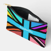 Pochette À Accessoires Union Jack/Indicateur Multicolore+Noir (Nom) (Ouvrir)