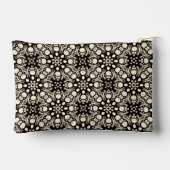 Pochette À Accessoires Unique Motif d'art élégant noir et blanc (Verso)