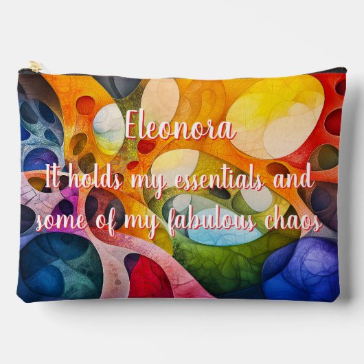 Pochette À Accessoires Univers Fractal - Fabulous Chaos Grand Pouch (Recto)