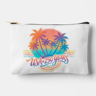 Pochette À Accessoires USA 250e anniversaire Palmiers 