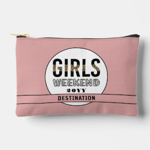 Pochette À Accessoires Vacances de week-end de filles personnalisées
