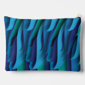 Pochette À Accessoires Vagues de différentes couleurs du bleu au vert (Verso)