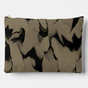 Pochette À Accessoires Vagues de Noir et Brown