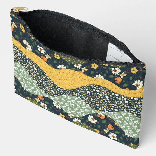 Pochette À Accessoires Vagues de Prairie (Ouvrir)