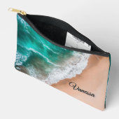 Pochette À Accessoires Vagues sur Sandy Beach Personnel (Ouvrir)