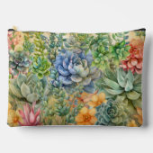 Pochette À Accessoires Variété de Succulentes (Recto)