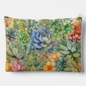 Pochette À Accessoires Variété de Succulentes (Verso)