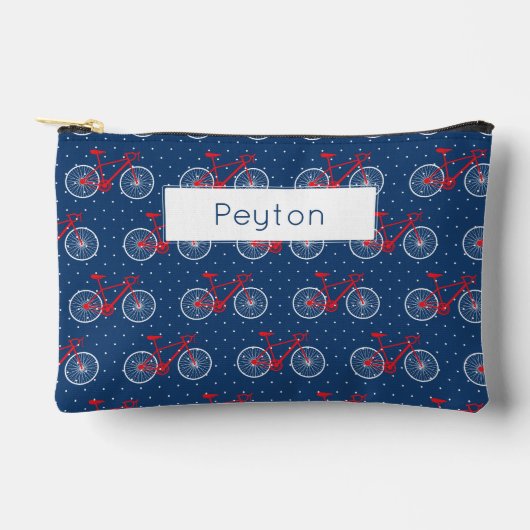 Pochette À Accessoires Vélo rouge et blanc (Recto)