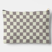 Pochette À Accessoires Vérification de la crème et du gris (Verso)