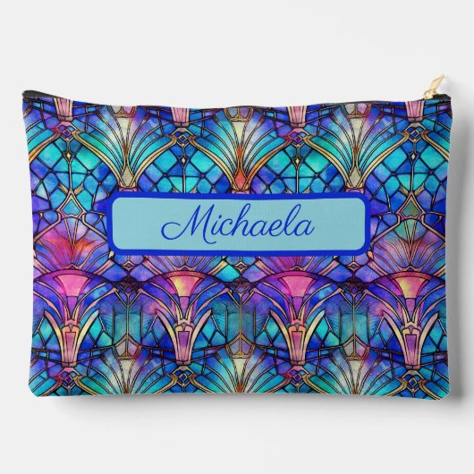 Pochette À Accessoires Verre coloré Vibrant Personnalisé (Verso)