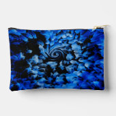 Pochette À Accessoires Verre Noir Et Bleu Abstrait (Verso)