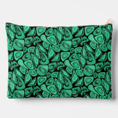 Pochette À Accessoires Vert, abstrait, rétro (Verso)