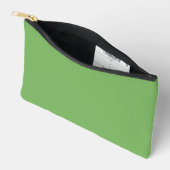 Pochette À Accessoires Vert bourgeon (couleur solide) (Ouvrir)