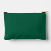 Pochette À Accessoires Vert Chasseur et Élégant Nom Blanc (Verso)