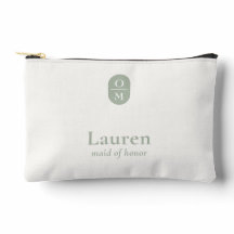 Vert Sauge | Cadeau de Demoiselle d'Honneur Monogr