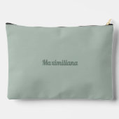 Pochette À Accessoires Vert - Solide Grand Accessoire Pouch (Verso)