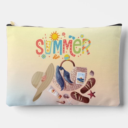 Pochette À Accessoires Vibes d'été Grand Pouch (Recto)