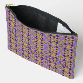 Pochette À Accessoires Victoria Violet Incrustation sur Or (Ouvrir)
